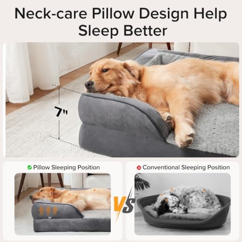 INVENHO L Plus Orthopedic Dog Bed - Image 4