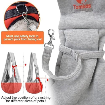 Tomkas Dog Cat Carrier Sling Classic Pocket & Classic Strap - Image 6