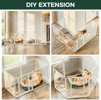 FXW AuraSpace Pro Acrylic & Wire Mesh Indoor Dog Playpen, 6 Panels - Image 5