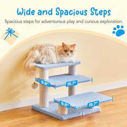 15''H Multi-Step Pet Stairs for High Beds & Sofas, 3-Step Cat Stairs - Image 4