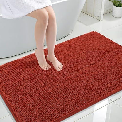 OLANLY Large Bathroom Rugs 47x32, Extra Soft Absorbent Chenille Bath Rugs by OLANLY