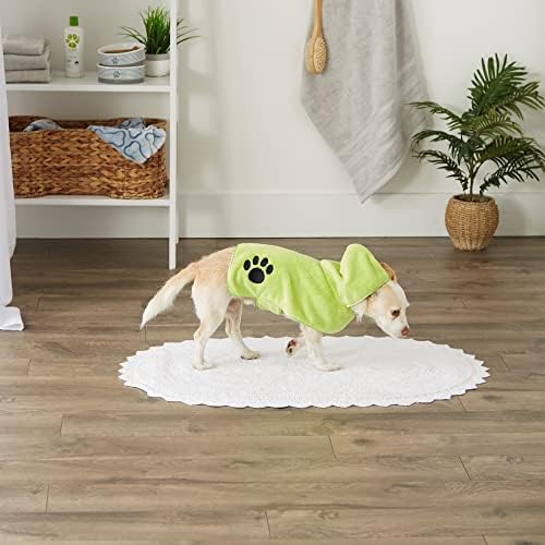 Bone Dry Pet Robe Collection, Embroidered Absorbent Microfiber Bath Robe - Image 5
