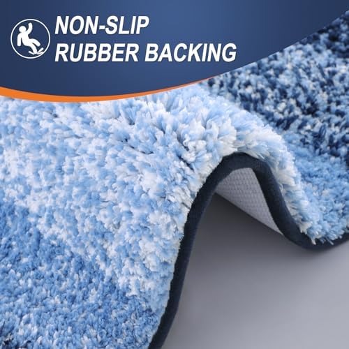 OLANLY Bathroom Runner Rug 47x24, Extra Soft Absorbent Microfiber Bath Rugs - Image 4
