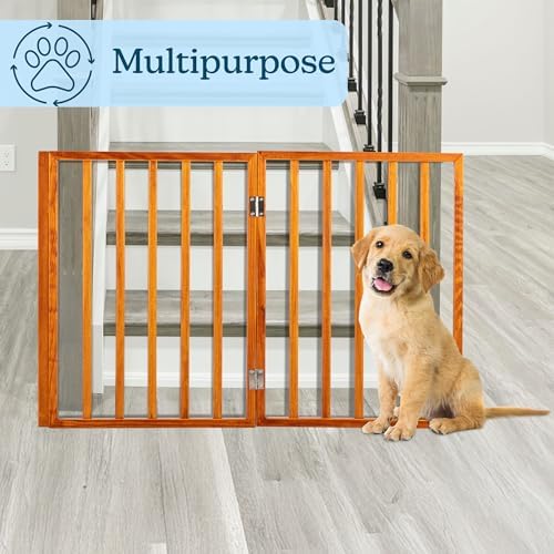 Pet Gate - 3-Panel Indoor Foldable Dog Fence - Image 6