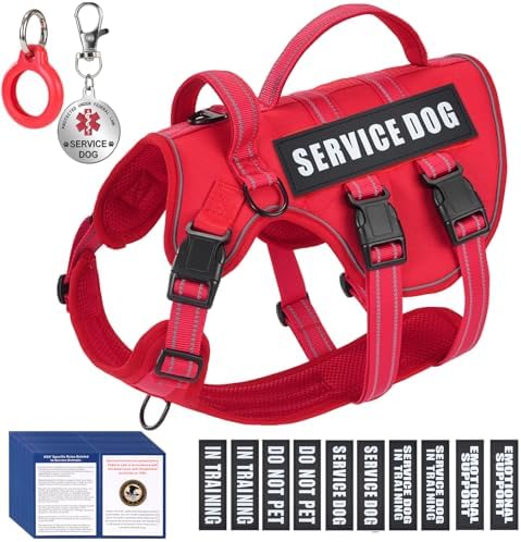 Service Dog Vest Harness, ID Tag + 50 ADA Information Cards by Unknown