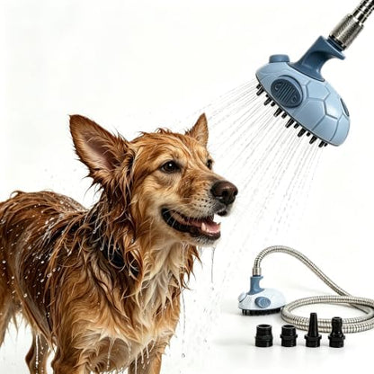 Multifunctional Dog Shower Attachment, Dog Bath Brush by PAWSGROWTOGETHER