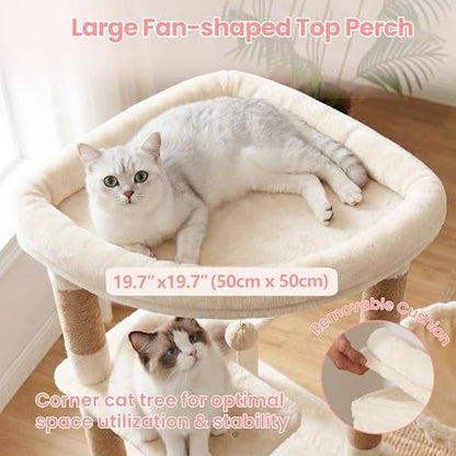 Cat Tree, 61 Inch Tall Cat Tower, Diamond-Shaped Cat Cave VCT001MJ - Image 3