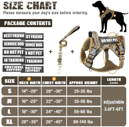 Tactical Service Dog Vest and Leash Set - Image 5