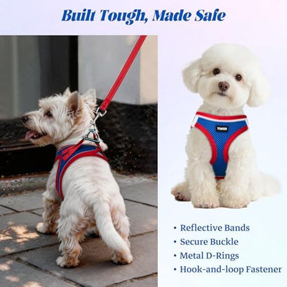 No Pull Dog Puppy Harness and Leash Set Reflective Mesh Vest Medium - Image 5