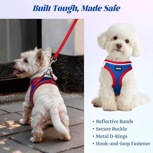 No Pull Dog Puppy Harness and Leash Set Reflective Mesh Vest X-Small - Image 5