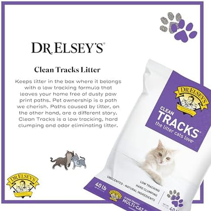 Dr. Elsey's® Clean Tracks Clumping Clay Cat Litter 40 lb. Bag - Image 3
