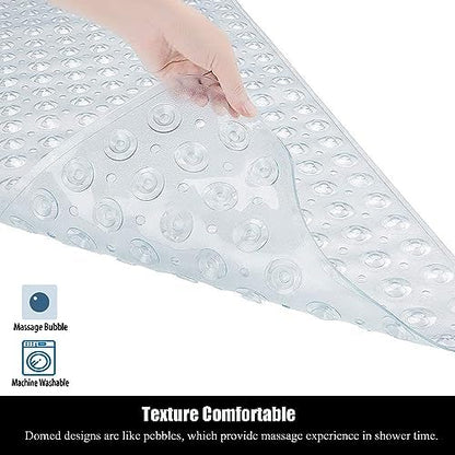 Non Slip Bathtub Shower Mat, Extra Long Bath Mat - Image 5