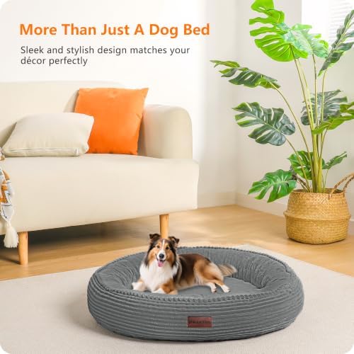 Dwanton Orthopedic Medium Dount Dog Bed, Egg-Crate Foam Round Dog Sofa - Image 7