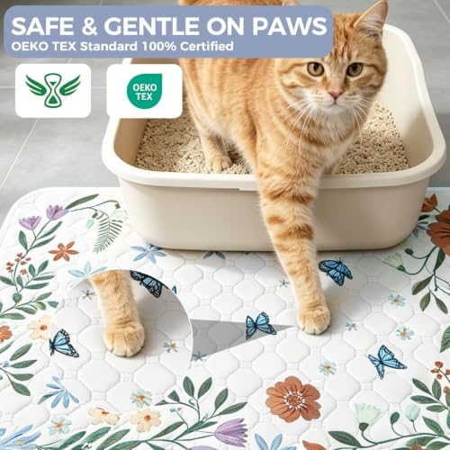 Homimp Cat Litter Mat, Litter Trapping Mat 2 Pack, Contains Mess from Box - Image 3
