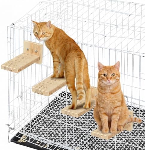 AceOrbit 4 Pcs Cat Cage Ladder Accessories Catio Indoor by Unknown