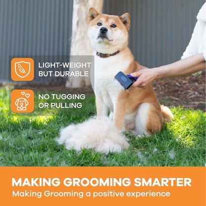Deshedding Brush for Short/Medium-Hair Dogs & Cats | Deshedding Dog Brush for - Image 2