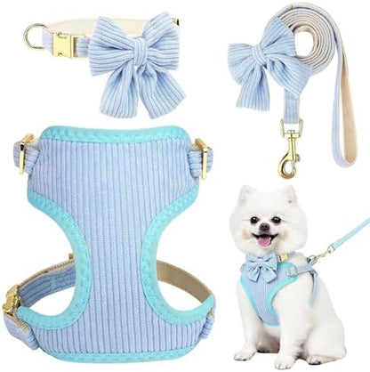 Small Dog Collar Harness and Leash Set, Dog Harness no Pull by Unknown