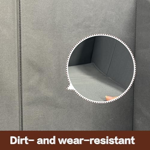 Cat Litter Box Enclosure Splash Guard Large Foldable Removable Mat, Tall - Image 5