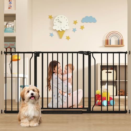 29"-58" Extra Wide Baby Gate, No Drilling Auto Close Dog Gate by Cideny