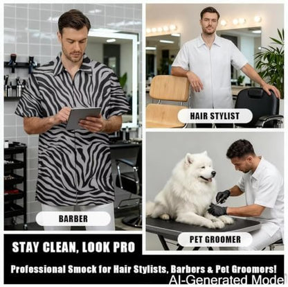 Professional Grooming Smock Unisex, Water Resistant Anti-Static - Image 4