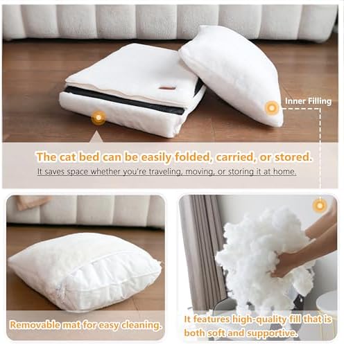 Cat Bed for Indoor Cats，Foldable cat cave，Anti-Slip & Water-Resistant - Image 5