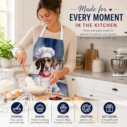 Caroline's Treasures Pointer The Chef Apron Cooking Kitchen Server Baking - Image 6