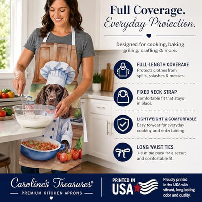 Caroline's Treasures Boykin Spaniel The Chef Apron Cooking Kitchen Server - Image 4