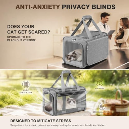Soft Sided Cat Carrier for Anxious Pets - Image 2