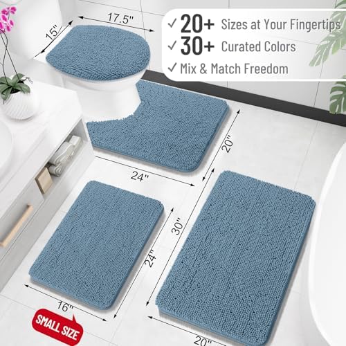OLANLY Bathroom Rugs 30x20, Extra Soft Absorbent Chenille Bath Rugs - Image 2