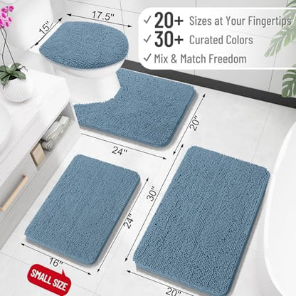 OLANLY Large Bathroom Rugs 40x32, Extra Soft Absorbent Chenille Bath Rugs - Image 2