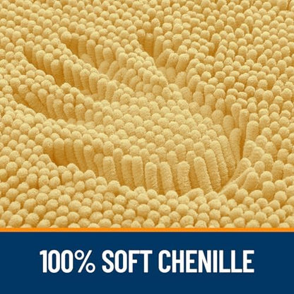 OLANLY Bathroom Runner Rugs 59x24, Extra Soft Absorbent Chenille Bath Rugs - Image 3