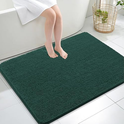 OLANLY Large Bathroom Rugs 40x32, Extra Soft Absorbent Chenille Bath Rugs by OLANLY