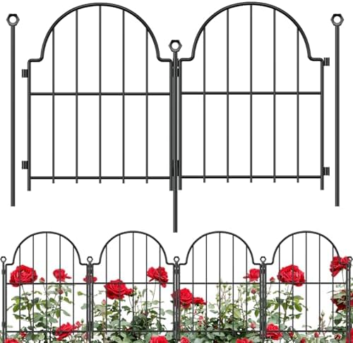 30 Pack Decorative Garden Fence, 17in x 32ft, by Blingluck