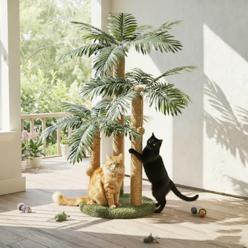 LEMONDA 31.5Inch Palm Tree Cat Scratching Post - Image 6