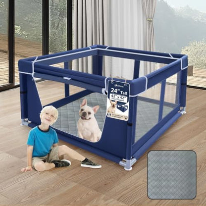 XVISHX 42x42 Inches Puppy Playpen by XVISHX