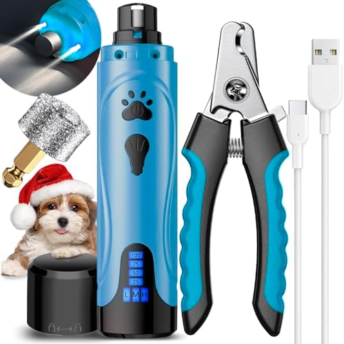 YABIFE Dog Nail Grinder, Dog Nail Trimmers and Clippers Kit, Super Quiet by Yabife