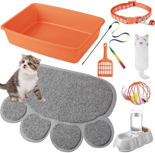 Tioncy 7 Pcs Kitten Litter Box Starter Kit by Tioncy