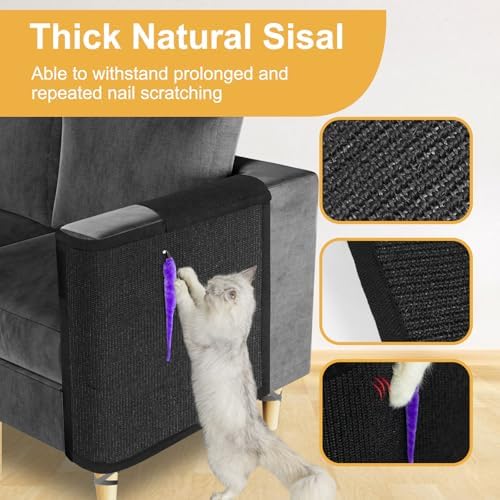 Cat Scratch Couch Protector, Cat Scratch Sofa Armrest Cover - Image 3