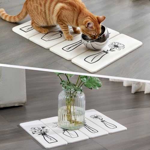 White Absorbent Diatomaceous Foldable Stone Bath Mat - Image 7