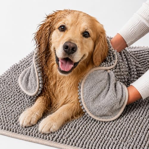 Pet 2-in-1 Dog Towel & Bath Mat – Ultra Soft, Absorbent & Quick-Drying Dog Towel by petuate