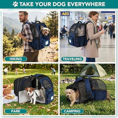 PetAmi Expandable Dog Cat Backpack Carrier, Airline Approved - Image 7