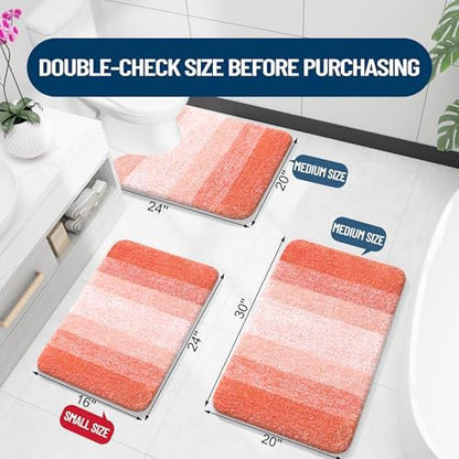 OLANLY Large Bathroom Rugs 44x32, Extra Soft Absorbent Microfiber Bath Rugs - Image 2