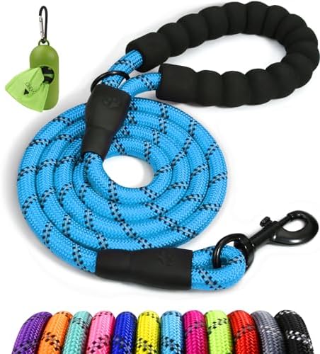 Taglory Rope Dog Leash for Medium Large Dogs, 5 FT Padded Handle by Taglory