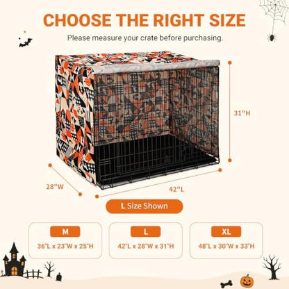 Explore Land Halloween Pattern Dog Crate Cover, 42 Inches - Image 3