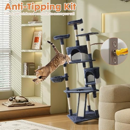 DUMOS Tall 79in Cat Tree Tower - Image 6