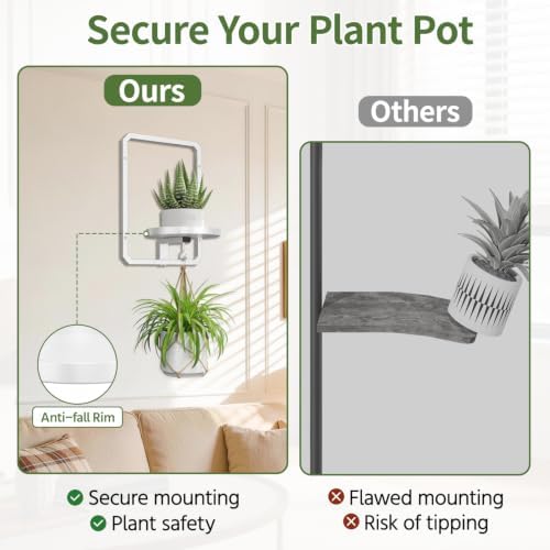 LASZOLA Plant Picture Frame Holder Shelf Wall - Image 4