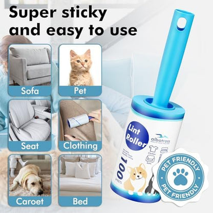 Lint Rollers for Pet Hair Extra Sticky, 1200 Sheets Mega Value Set Lint Rollers - Image 5