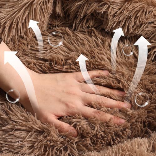NOYAL Calming Donut Dog Bed, Hooded Cave - Image 4