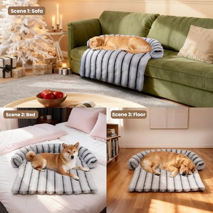 WATANIYA PET Large Dog Couch Bed, Fluffy Washable Couch Protector - Image 3