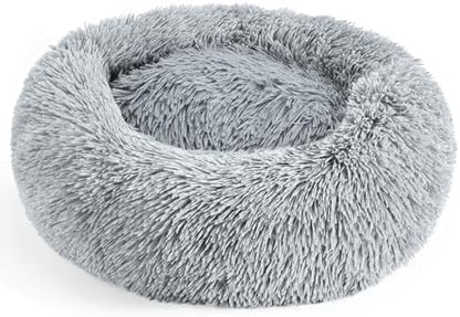 28in Large Dog Bed, Calming Donut Bed by Hoewina